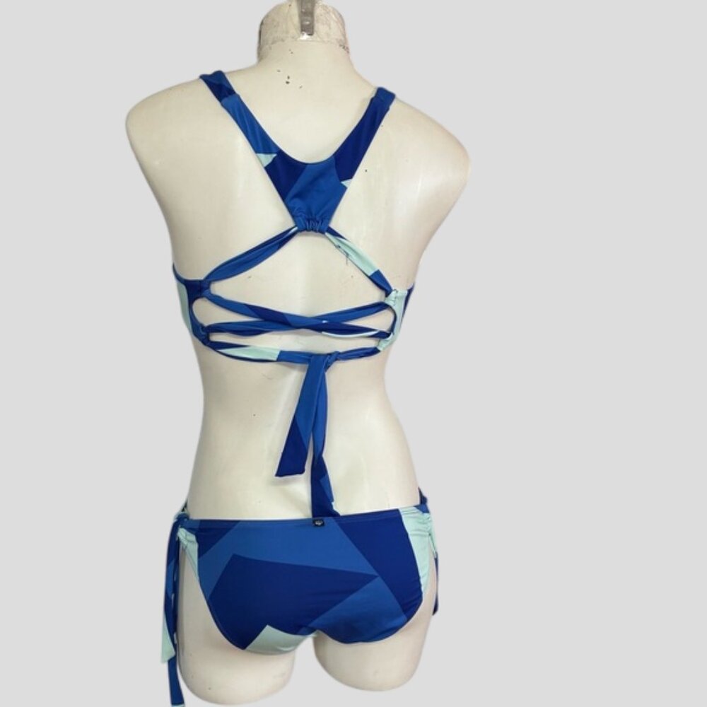 NWOT La Vie En Rose Aqua Blue Bikini Size Small - Picture 2 of 12
